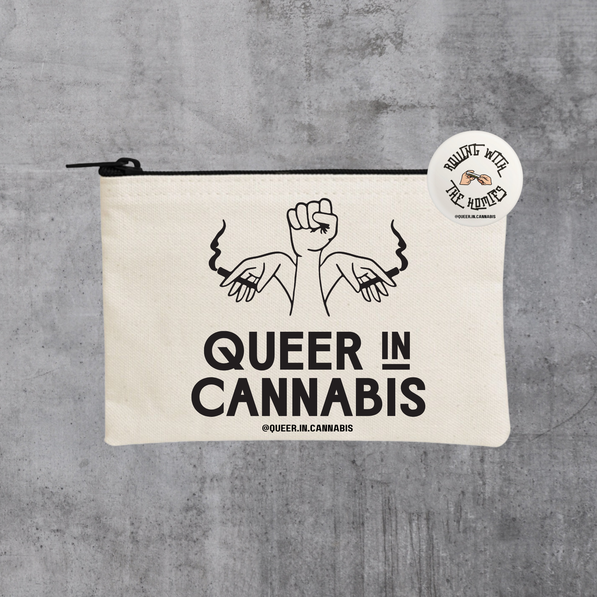 Q.I.C Stash Bag w/ "Rolling" button