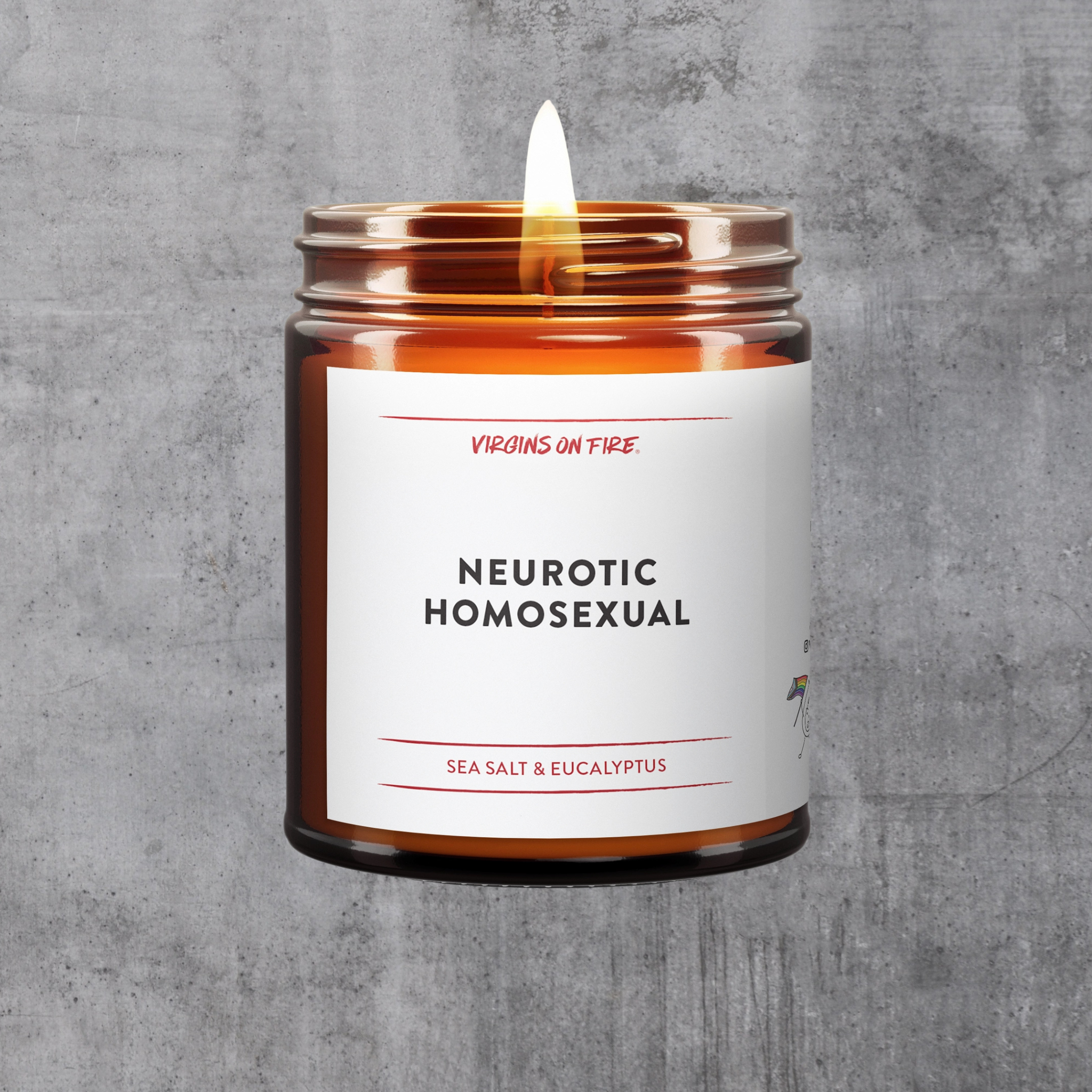 NEUROTIC HOMOSEXUAL (Sea Salt & Eucalyptus) Candle