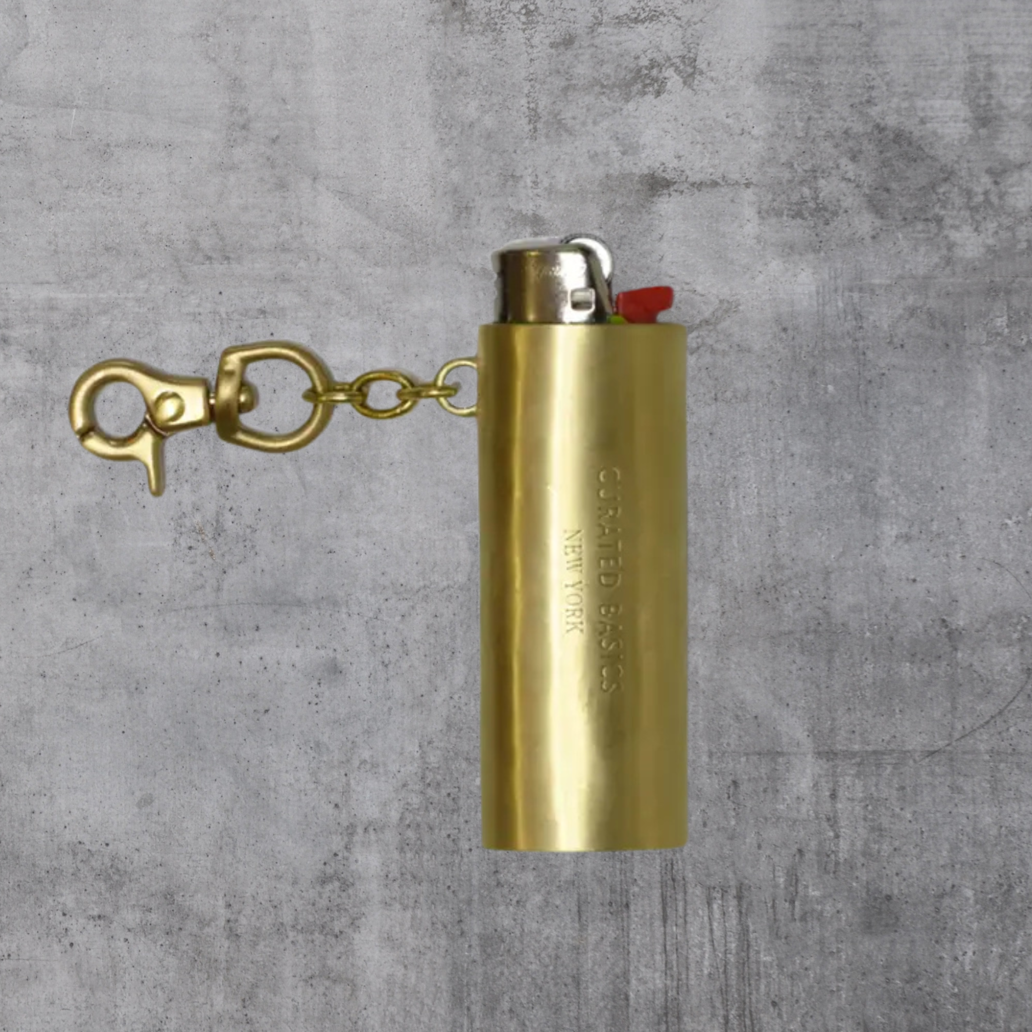 Brass Keychain Lighter Case