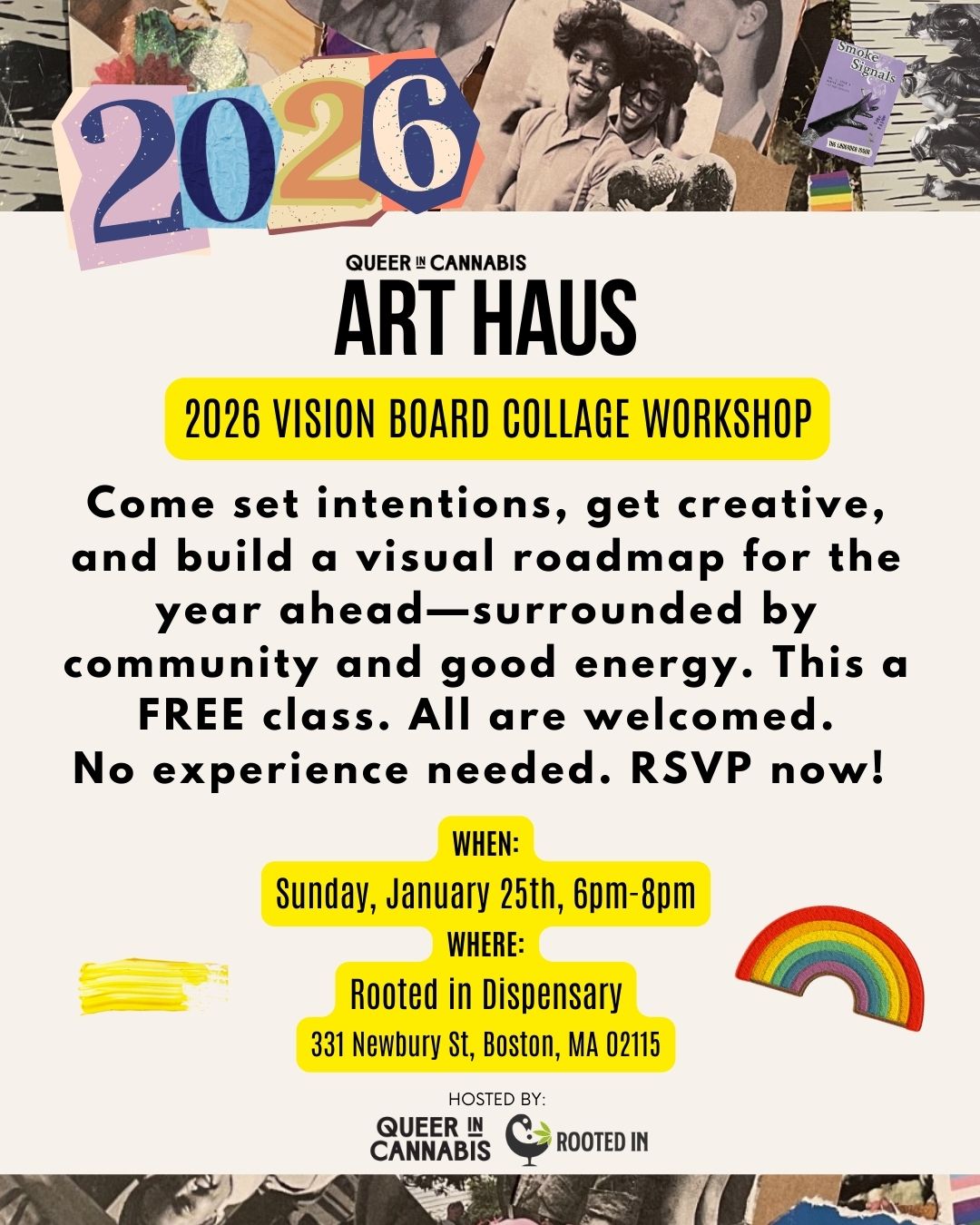 QIC Vision Board Class @ Rooted In - 1/25, 6pm-8pm