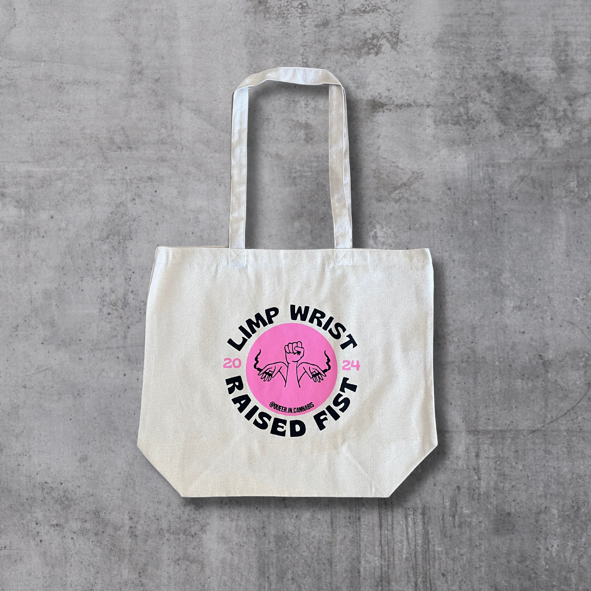 Queer in Cannabis "Limp Wrist" Limited edition Tote