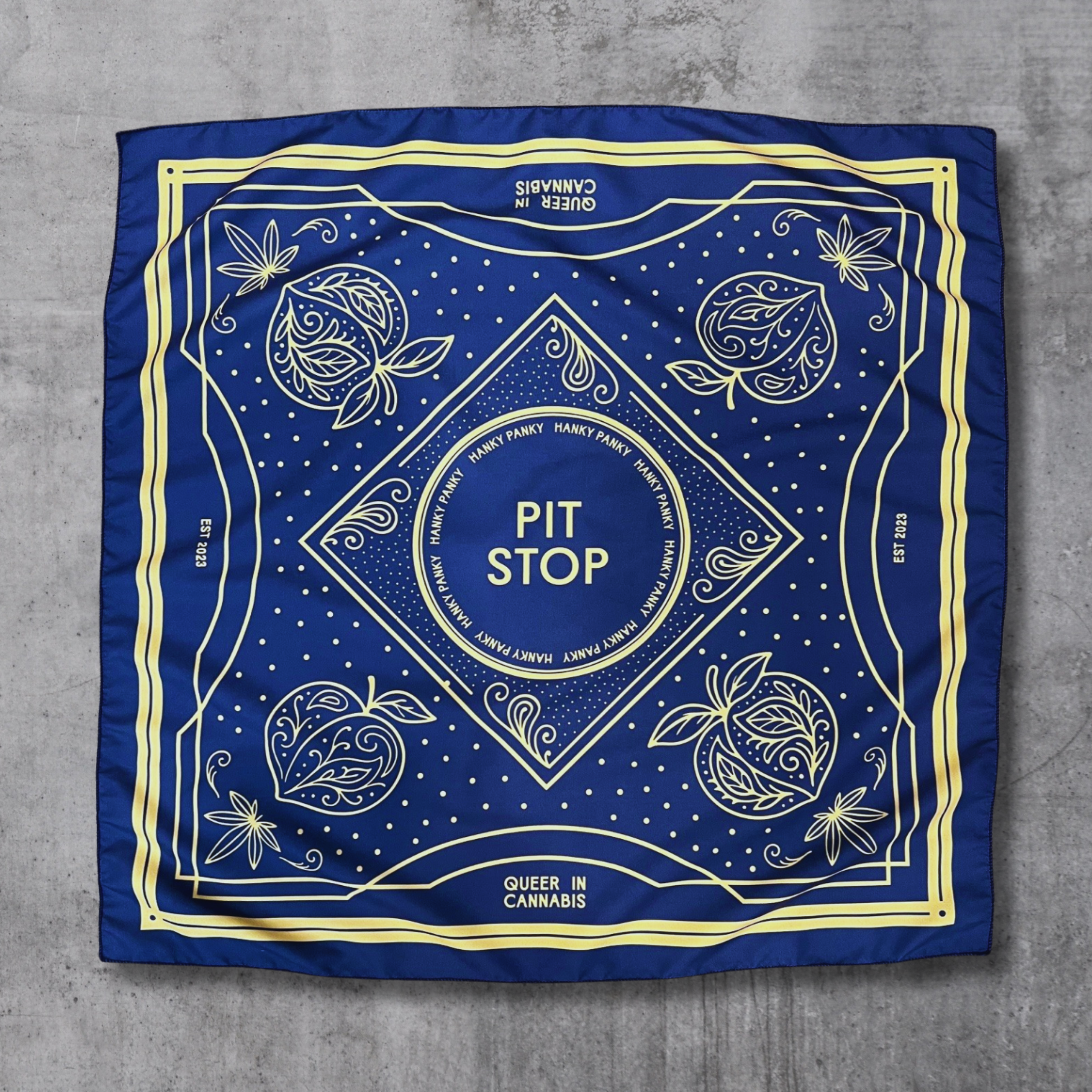 Pit Stop - Queer in Cannabis "Bussy" hanky