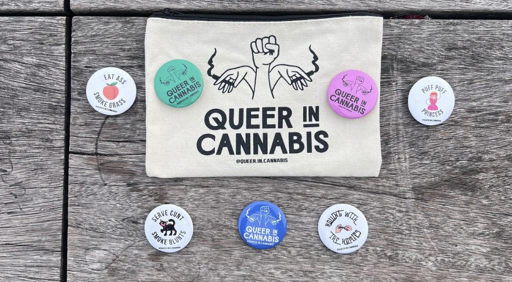 Q.I.C Stash Bag w/ Blue Limp Wrist button