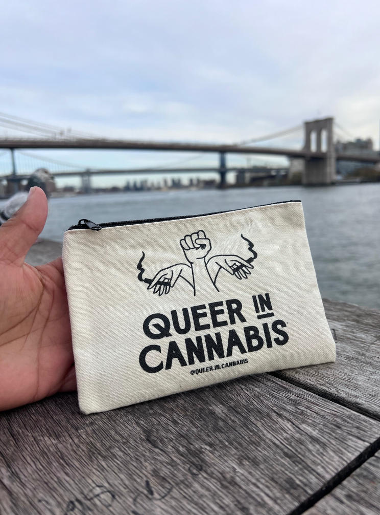 Q.I.C Stash Bag w/ Pink Limp Wrist button